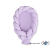 Bedomrander Babynest Gevlochten 2 in 1 Purper