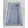 Bedomrander Ledikant Gevlochten 360cm Pastelblauw