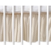 Bedrok Maskerende Ruche voor Babybed 140x70 cm - Harten Beige Polkaprikker