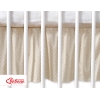 Bedrok Maskerende Ruche voor Babybed 140x70 cm - Harten Beige Polkaprikker