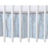 Bedrok Maskerende Ruche voor Babybed 140x70 cm - Harten Blauw Bloemenweide Bloemen