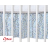Bedrok Maskerende Ruche voor Babybed 140x70 cm - Harten Blauw Bloemenweide Bloemen