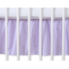 Bedrok Maskerende Ruche voor Babybed 140x70 cm - Harten Purper Polkaprikker