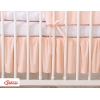 Bedrok  Ruche voor Kinderbed 120x60 cm -  Poederroze Little Prince Princess