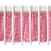 Bedrok voor Baby Ledikant 120x60 cm - Harten Roze Geruit
