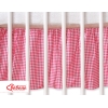 Bedrok voor Baby Ledikant 120x60 cm - Harten Roze Geruit