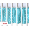 Bedrok voor Baby Ledikant 120x60 cm - Harten Turkoois Polkaprikker