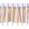 Bedrok voor Babybed 120x60 cm - Harten Beige Polkaprikker