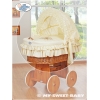 Bekleding wieg Kap Handvat voor Baby Wiegje Beige