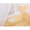 Bijzetbed baby met Matras en beddengoed -  Beige Polkaprikker