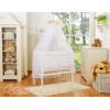 Bijzetbed baby met Matras en beddengoed -  Beige Polkaprikker