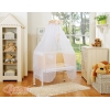 Bijzetbed baby met Matras en beddengoed -  Beige Polkaprikker
