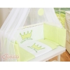Bijzetbed baby met Matras en beddengoed -  Groen Little Prince Princess