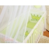 Bijzetbed baby met Matras en beddengoed -  Groen Little Prince Princess