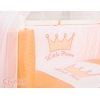 Bijzetbed baby met Matras en beddengoed -  Perzik Little Prince Princess