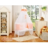 Bijzetbed baby met Matras en beddengoed -  Perzik Little Prince Princess