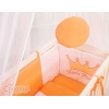 Bijzetbed baby met Matras en beddengoed -  Perzik Little Prince Princess
