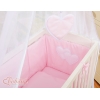 Bijzetbed baby met Matras en beddengoed -  Roze