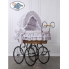 Brocante Babywieg Rotan Grijs Victoria