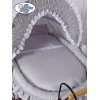 Brocante Babywieg Rotan Grijs Victoria