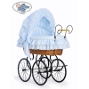 Brocante Retro Babywiegje Blauw Victoria