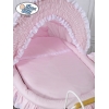 Brocante Rieten Wieg Roze Victoria