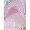 Brocante Rieten Wieg Roze Victoria