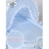 Brocante Rotan Wieg Blauw Victoria