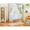 Co-sleeper Kinderbed met Matras en beddengoed -  Blauw Little Prince Princess