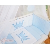 Co-sleeper Kinderbed met Matras en beddengoed -  Blauw Little Prince Princess