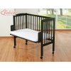 Co-sleeper Kinderbed met Matras en beddengoed -  Bruin