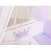 Co-sleeper Kinderbed met Matras en beddengoed -  Purper Little Prince Princess
