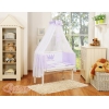 Co-sleeper Kinderbed met Matras en beddengoed -  Purper Little Prince Princess