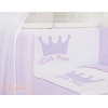 Co-sleeper Kinderbed met Matras en beddengoed -  Purper Little Prince Princess