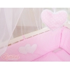 Co-sleeper Kinderbed met Matras en beddengoed -  Roze