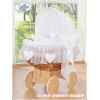 Bekleding Beddengoed voor Babywieg Wit Hartan