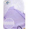 Complete Brocante Babywieg Rotan Wit Purper Christine