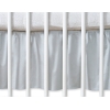 Decoratieve Bedrok Stofhoes Maskerende Ruche voor Kinderbed 140x70 cm - Harten Grijs