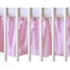 Decoratieve Bedrok Stofhoes Maskerende Ruche voor Kinderbed 140x70 cm - Harten Roze Polkaprikker