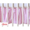 Decoratieve Bedrok Stofhoes Maskerende Ruche voor Kinderbed 140x70 cm - Harten Roze Polkaprikker