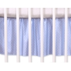 Decoratieve Bedrok Stofhoes Ruche voor Kinderbed 140x70 cm - Harten Blauw Polkaprikker