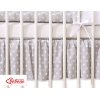 Decoratieve Bedrok Stofhoes Ruche voor Kinderbed 140x70 cm - Harten Grijs Polkaprikker