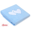 Deken van Polar Fleece voor Baby - Harten Blauw