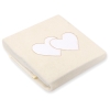 Deken van Polar Fleece voor Baby - Harten Ivoor
