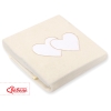 Deken van Polar Fleece voor Baby - Harten Ivoor