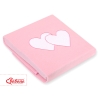 Deken van Polar Fleece voor Baby - Harten Roze