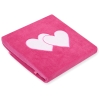 Deken van Polar Fleece voor Baby - Harten Roze