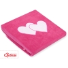 Deken van Polar Fleece voor Baby - Harten Roze