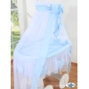 Deluxe Kribbe met Rieten Babymand Blauw Amelie