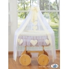 Deluxe Wieg met Rieten Babymand Ivoor Amelie